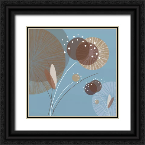 Blue Breeze I Black Ornate Wood Framed Art Print with Double Matting by Mitchell, Christina