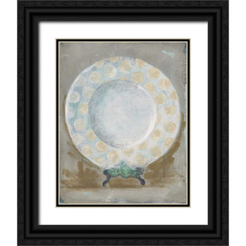 Dinner Plate III Black Ornate Wood Framed Art Print with Double Matting by Stajan-Ferkul, Andrea