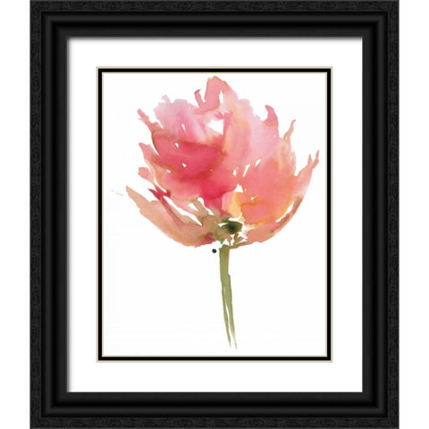 Melody I Black Ornate Wood Framed Art Print with Double Matting by Meyers, Rebecca