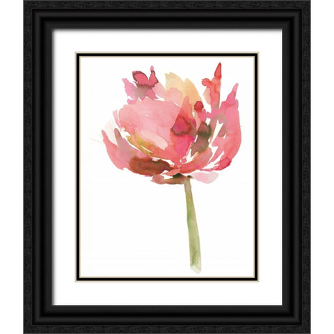 Melody II Black Ornate Wood Framed Art Print with Double Matting by Meyers, Rebecca