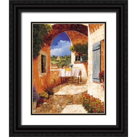 The Days of Wine and Roses Black Ornate Wood Framed Art Print with Double Matting by Archambault, Gilles