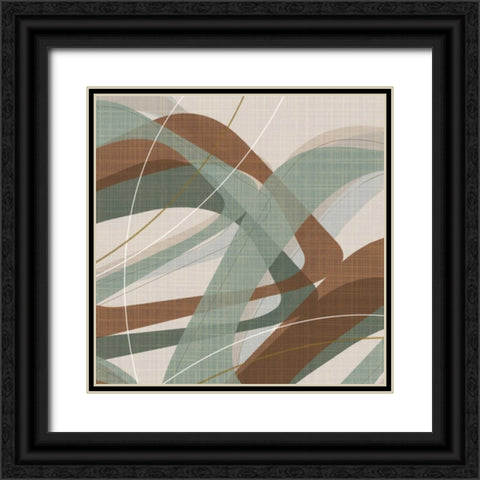 Mint Ripple II Black Ornate Wood Framed Art Print with Double Matting by Ahava