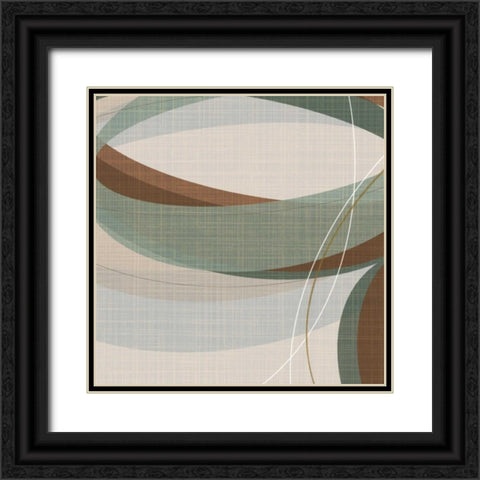 Mint Ripple III Black Ornate Wood Framed Art Print with Double Matting by Ahava