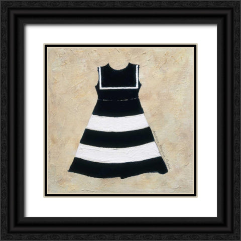 Nautical Girl I Black Ornate Wood Framed Art Print with Double Matting by Stajan-Ferkul, Andrea