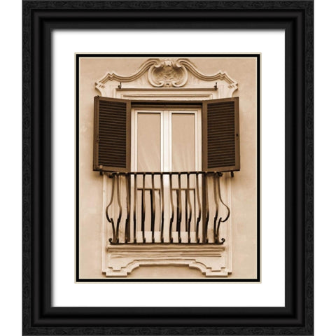 Italian Moments II Black Ornate Wood Framed Art Print with Double Matting by Maihara/Watt, Jeff/Boyce