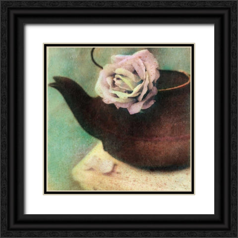 Natures Blossoms II Black Ornate Wood Framed Art Print with Double Matting by Friedman, Susan