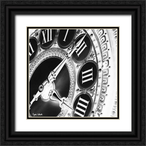 Hands of Time I Black Ornate Wood Framed Art Print with Double Matting by Schick, Cyndi