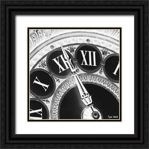 Hands of Time II Black Ornate Wood Framed Art Print with Double Matting by Schick, Cyndi