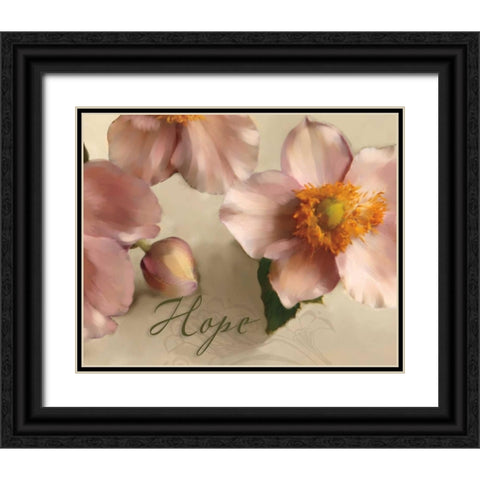 Hope Black Ornate Wood Framed Art Print with Double Matting by Tanner, Jan