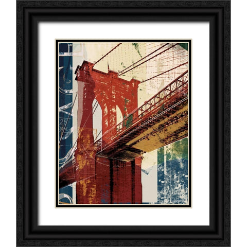 Into Manhattan II Black Ornate Wood Framed Art Print with Double Matting by NOAH