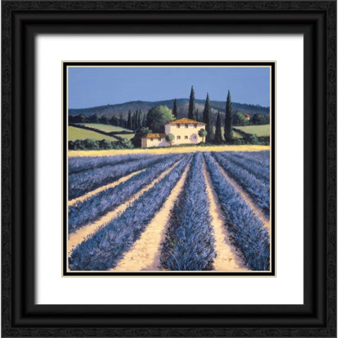 Colors of Summer Black Ornate Wood Framed Art Print with Double Matting by Short, David