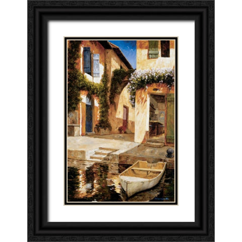 Lunchtime Black Ornate Wood Framed Art Print with Double Matting by Archambault, Gilles