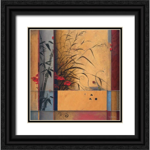 Bamboo Division Black Ornate Wood Framed Art Print with Double Matting by Li-Leger, Don