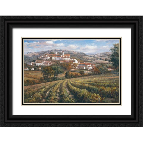 Dream Black Ornate Wood Framed Art Print with Double Matting by Chavez, Rosa