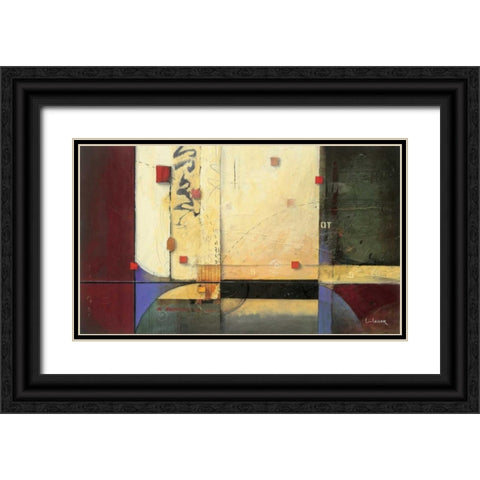 Ocean Voyage Black Ornate Wood Framed Art Print with Double Matting by Li-Leger, Don