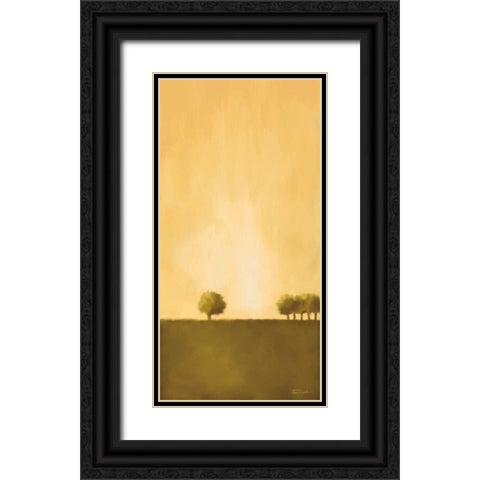 Cluster of Trees II Black Ornate Wood Framed Art Print with Double Matting by Venter, Tandi