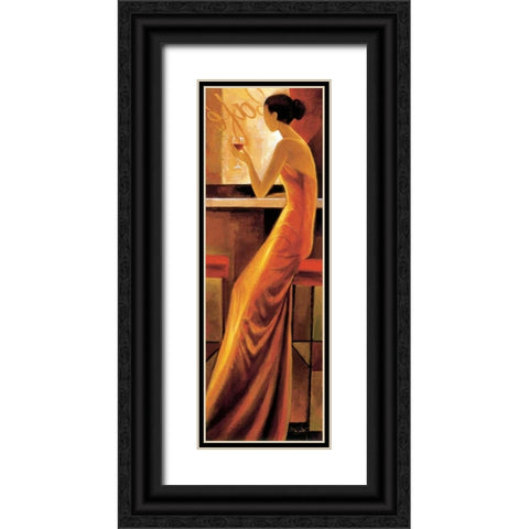 Enigmatique Black Ornate Wood Framed Art Print with Double Matting by Mallett, Keith