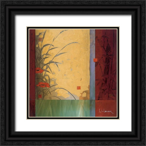 Dancing in the Wind Black Ornate Wood Framed Art Print with Double Matting by Li-Leger, Don