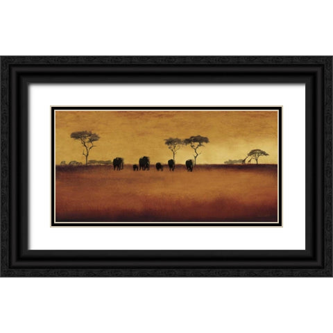 Serengeti II Black Ornate Wood Framed Art Print with Double Matting by Venter, Tandi