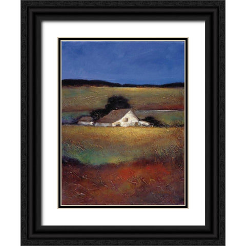 Silent Morning Black Ornate Wood Framed Art Print with Double Matting by Wong, Joseph