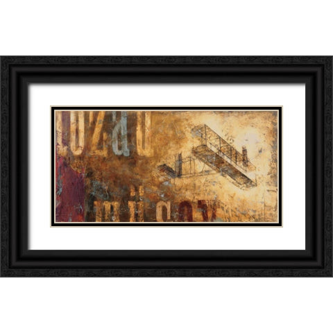 Destinos Black Ornate Wood Framed Art Print with Double Matting by Aliaga, Carme