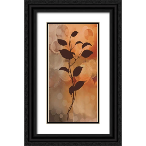 Flora II Black Ornate Wood Framed Art Print with Double Matting by Aparicio, Edward