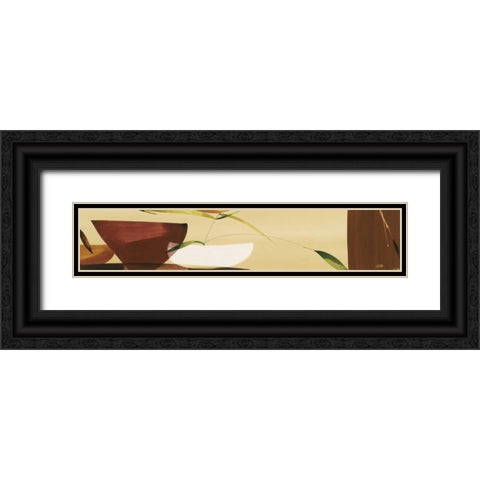 Sencillez Oriental II Black Ornate Wood Framed Art Print with Double Matting by Abellan, Lola