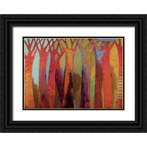 Enchanted City Black Ornate Wood Framed Art Print with Double Matting by Bredvik, Brenda K.