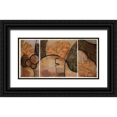 Tropical Journey I Black Ornate Wood Framed Art Print with Double Matting by Bernsen, Leslie