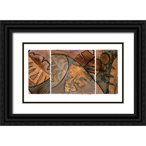 Tropical Journey II Black Ornate Wood Framed Art Print with Double Matting by Bernsen, Leslie