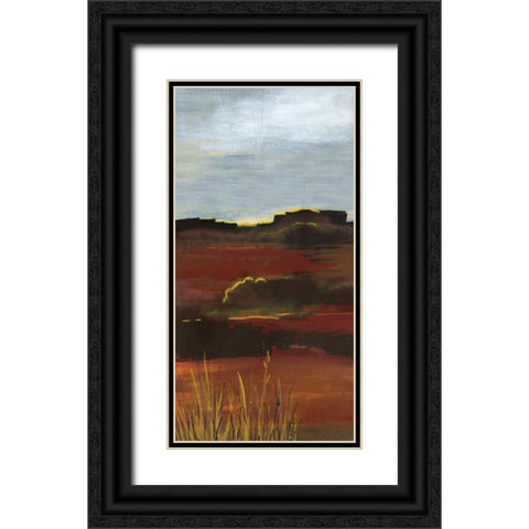 West Range Black Ornate Wood Framed Art Print with Double Matting by Bernsen, Leslie