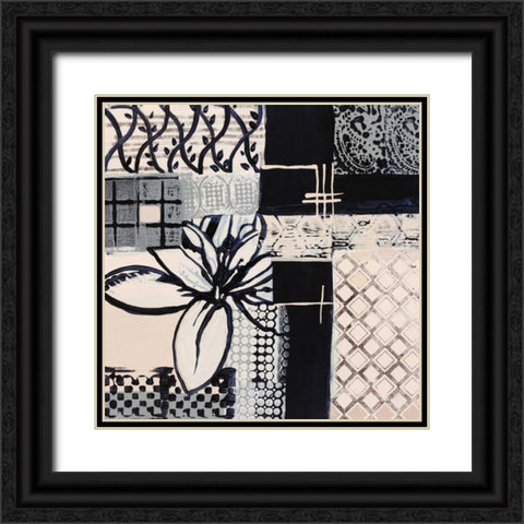 Natures Patterns I Black Ornate Wood Framed Art Print with Double Matting by Bernsen, Leslie