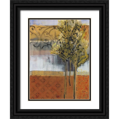 Edge of the Path Black Ornate Wood Framed Art Print with Double Matting by Bernsen, Leslie