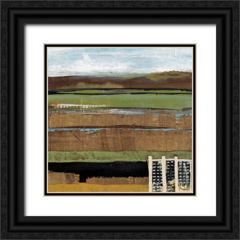 Grazing Range I Black Ornate Wood Framed Art Print with Double Matting by Bernsen, Leslie