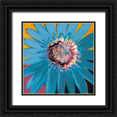 Sunshine Flower II Black Ornate Wood Framed Art Print with Double Matting by Bernsen, Leslie