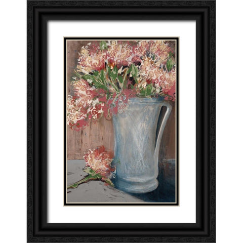 Simple Elegance Black Ornate Wood Framed Art Print with Double Matting by Bernsen, Leslie