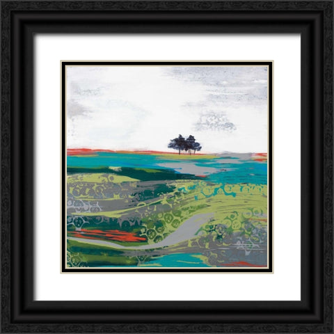 Summer Breeze Black Ornate Wood Framed Art Print with Double Matting by Bernsen, Leslie