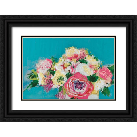 First Blooms Black Ornate Wood Framed Art Print with Double Matting by Bernsen, Leslie