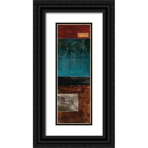 Linear I Black Ornate Wood Framed Art Print with Double Matting by Blake, W.