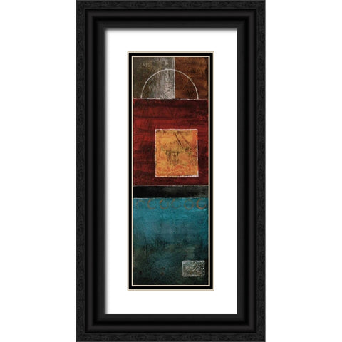 Linear II Black Ornate Wood Framed Art Print with Double Matting by Blake, W.