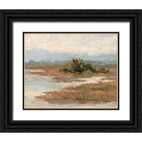 Jewels of the Wetlands Series One Black Ornate Wood Framed Art Print with Double Matting by Curt, Brigitte