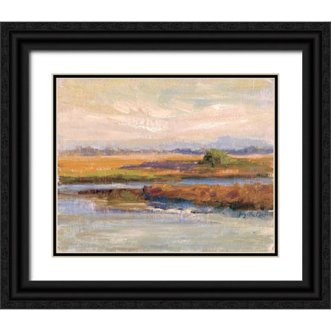 Jewels of the Wetlands Series One Black Ornate Wood Framed Art Print with Double Matting by Curt, Brigitte