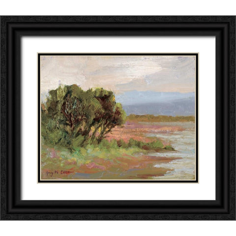 Jewels of the Wetlands Series One Black Ornate Wood Framed Art Print with Double Matting by Curt, Brigitte