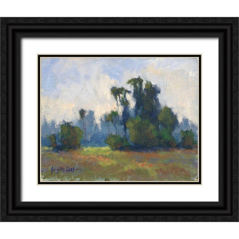 Rivages Series I Black Ornate Wood Framed Art Print with Double Matting by Curt, Brigitte