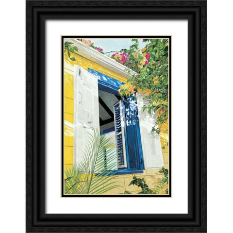 My View Black Ornate Wood Framed Art Print with Double Matting by Canning, John