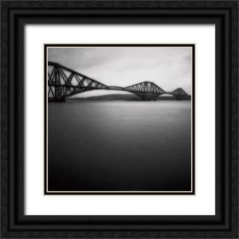 Forth Rail Bridge I Black Ornate Wood Framed Art Print with Double Matting by Cook, Jamie