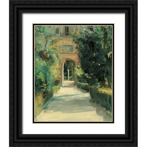 Arco y Columna Black Ornate Wood Framed Art Print with Double Matting by Castrillo, Jose Luis