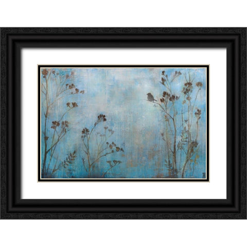 Absence of Sound Black Ornate Wood Framed Art Print with Double Matting by DAguiar, Stacy