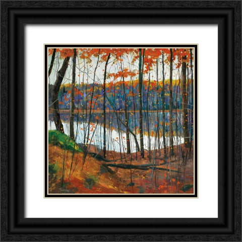 Hidden City Black Ornate Wood Framed Art Print with Double Matting by Forsythe, Graham