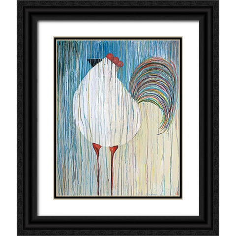 Morning Glory II Black Ornate Wood Framed Art Print with Double Matting by Fortson, Kathryn